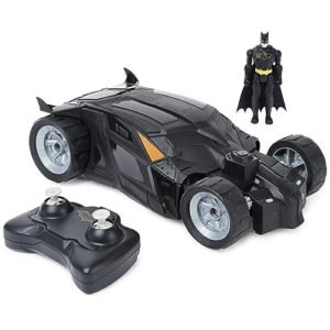 DC Comics Batman Batmobile RC Body Remote Control Car with 4 Inch Batman Figure Easy to Drive for Kids Ages 4 and Up