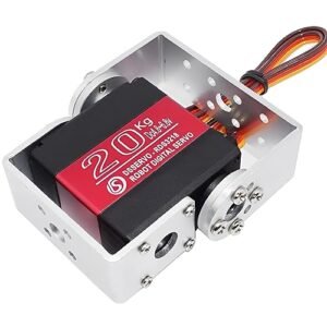 Wishiot 20KG RDS3218 Digital Servo 270 Degree Waterproof High Torque Dual Ball Bearing Full Metal Gear Servo with U Mounting Bracket for H2GO RC Car Robot Arm DIY 1 8 1 10 Scale Models
