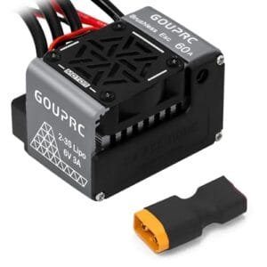 GOUPRC 2S 3S 60A Brushless ESC Waterproof Electronic Speed Controller for 1/10 Brushless RC Truck