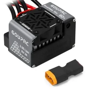 GOUPRC 2S 3S 60A Brushless ESC Waterproof Electronic Speed Controller for 1/10 Brushless RC Truck