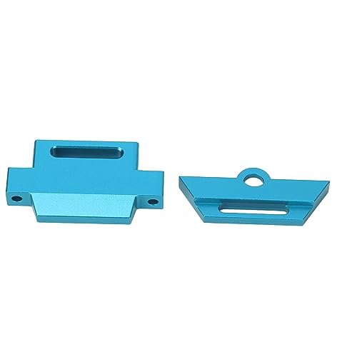 Traxxas 1/10 Slash 2WD 5822 5822A Aluminum Alloy RC Car Battery Plate Holder Mount with Strap Blue