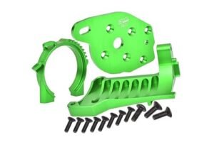 Eztec RC Monster Truck Aluminum Motor Mounts for Traxxas 1 10 MAXX 89076 4 and MAXX with WideMAXX 89086 4 Upgrades Green