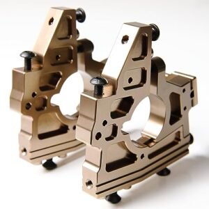 Flipper Zero RC Car GTBRacing CNC Aluminum Front Rear Metal Center Diff Differential Bracket Set for Losi DBXL DBXL E 1.0 2.0 MTXL Upgrade Part Front Titanium