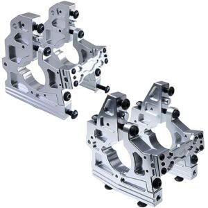 GTBRacing CNC Aluminum Front Rear Center Diff Bracket Set for 1/5 RC Car Losi DBXL DBXL E 1 0 2 0 MTXL Upgrade Part Silver Fastest RC Car Record