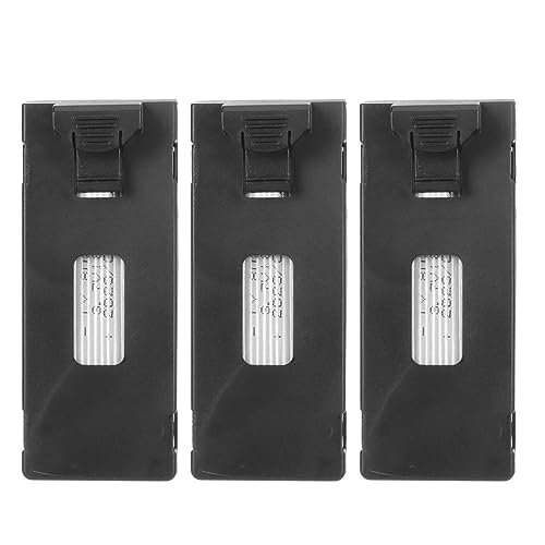 3Pcs 3.7V 1800mAh Drone Lipo Replacement Battery Compatible with E88 E88Pro E100 E99 K3 K6 E89 P1 P4 P5 P8 P10 RC UAV Drone RC Quadcopter Drone Lithium Battery with 1 Tow 3 Cable