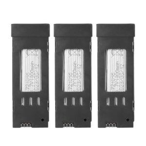 3Pcs 3.7V 1800Mah Lipo Replacement Battery for E58 E68 JY109 998 Pro RC Drone Quadcopter