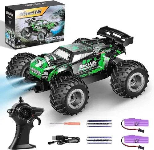 HENEROAR RC Helicopter with Rechargeable Batteries 2WD 1/18 Scale All Terrain Remote Control Monster Truck 20 KM H Speed