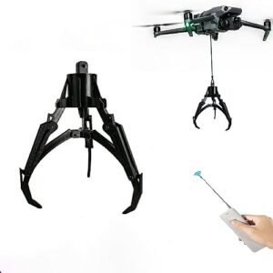 SkyMaster RC Plane Parachute Drop Mechanism Drone Accessory with Intelligent Claw for Precision Air Drops