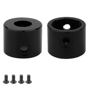 ZXYRC SCX10 PRO Rear Axle Tube Cap for Skyfun RC Plane 1/10 RC Crawler Axial SCX10 PRO Metal Upgrade Counterweight Cover Replacement Parts Black