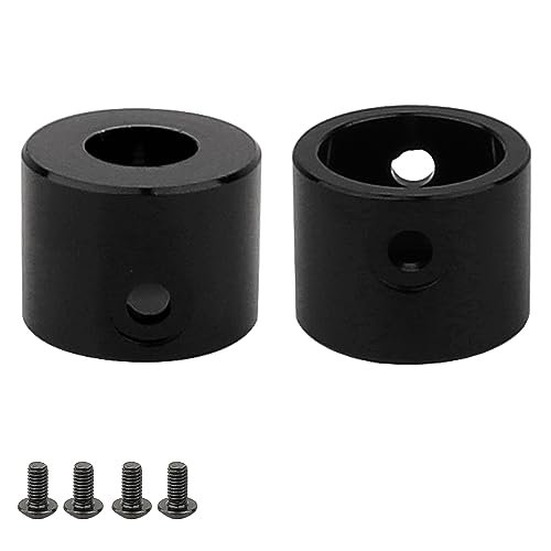 ZXYRC SCX10 PRO Rear Axle Tube Cap for Skyfun RC Plane 1/10 RC Crawler Axial SCX10 PRO Metal Upgrade Counterweight Cover Replacement Parts Black