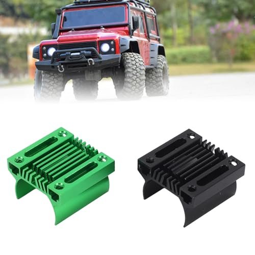 2pcs Electric Motor Heat Sink, Aluminum Alloy 180 Brushed Motor Radiator Cooling Fins for Traxxas TRX4M 1/18 RC Car Truck