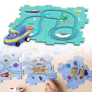 DIY Assembling Electric Trolley Building a Drift RC Car Ocean Theme Educational STEM Toy for Kids Ages 3-5 5 PCS