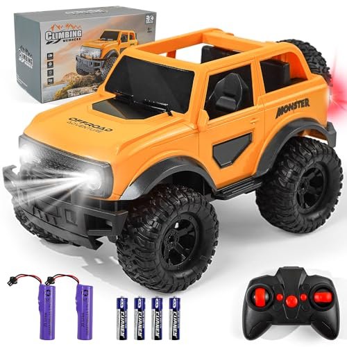 FUUY 49cc Gas Powered RC Trucks 1/16 Scale RTR Off Road Vehicle with Lights and Driving Demo 2.4GHz Radio Control for Kids Boys and Girls