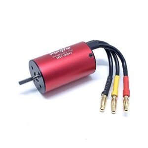 KingVal RC Car Tyre Warmers Replacement 2845 3800KV Waterproof Brushless Motor Shaft 3.175mm Connector 4.0mm