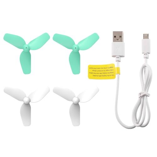 Heygelo Original Propellers for S60 Drones for Kids with 2A Propellers 2B Propellers and 1 USB Cable Green