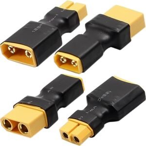 DKARDU XT60 to XT90 Male Female Adapter Connector 4 Pcs for RC LiPo Battery Charger Drone Car