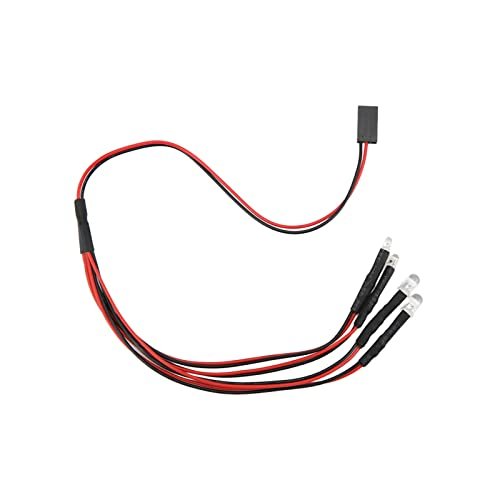 Haofy 4 LED Light Kit Upgrade for Die Cast RC Car Scx24 1 24 Remote Control Car