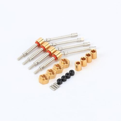 RCAWD SCX24 4MM Wide CVD Drive Shaft Set for Axial 1/24 SCX24 AX24 Series Upgrades