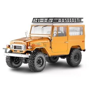 BEEZRC FMS 1 10 Scale Toyota Licensed RC Truck Body FJ40 4WD Rock Crawler Offroad Remote Control Car Yellow FMS11035RSYL