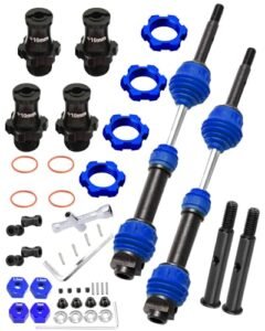 Traxxas HopsupRC Aluminum Hex Hub Adapters 12mm to 17mm with 10mm Offset for 12mm Hex RC Wheels Upgrade Kit