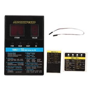 Program Card Box Universal DC 4.8V 8.4V Plastic LED ESC Programming Card for RC Boat Car Accessories with RC Boat Decals