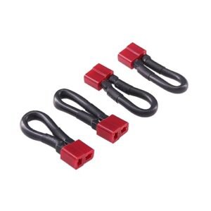 rflaueo 4pcs Loop Connector T-plug Female Jumper Shorting Plug 12awg Battery Eliminator Adapter SCT(E115-4)