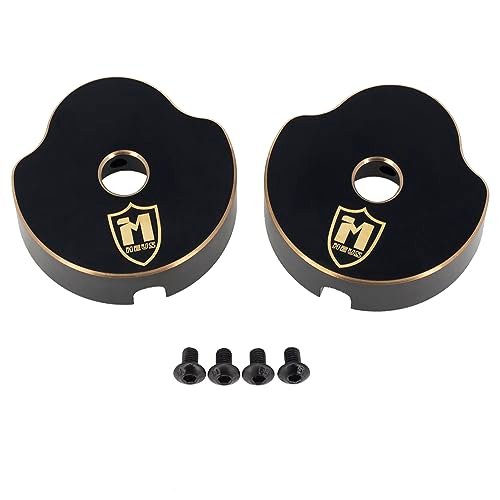 MEUS Racing SCX10 Pro Black Brass Counterweight Rear Axle Tube Cap 106g pcs for Axial 1/10 SCX10 PRO Upgrades Perfect for RC Crawler Tube Chassis Plans