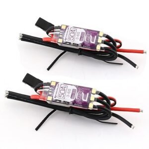 SoloGood 2PCS FLYCOLOR Francy 2 50A Brushless ESC Speed Controller for MXS R RC Airplane 3 6S BEC 5V 3A BL32 Dshot