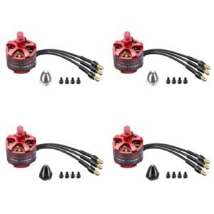 HAWK'S WORK 4Pcs A2212 Brushless Motor, 920KV Motor with 3.5mm Plugs Upgrade Accessories for RC Plane & Drone (CW*2+CCW*2)
