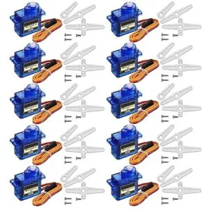 DaFuRui 10PCS SG90 Servo Motor Mini 9g Micro Servo for RC Helicopter Controls Explained Arduino RC Robot