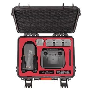 Gaekol Air 3S Hard Case Waterproof Shockproof Carrying Case for DJI Air 3 Air 3S Fly More Combo with DJI RC 2 RC N2 Controller Perfect for RC Planes San Diego Enthusiasts