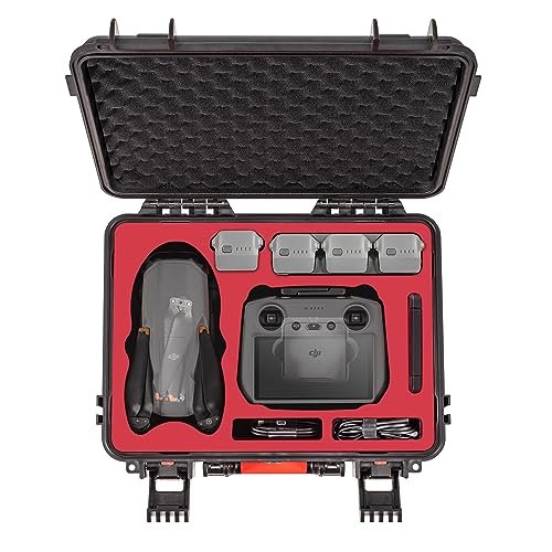Gaekol Air 3S Hard Case Waterproof Shockproof Carrying Case for DJI Air 3 Air 3S Fly More Combo with DJI RC 2 RC N2 Controller Perfect for RC Planes San Diego Enthusiasts