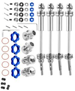 RCMYou RC Drive Shaft Hex Hub Adapters Upgrade Kit for 1 10 Slash VXL 4x4 Stampede VXL 4x4 Rustler VXL 4x4 with 17mm RC Truck Wheels Compatibility