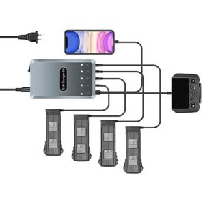 Craznick 6-in-1 Battery Charger for Mavic 3 Pro/Cine/Mavic 3 Classic Multi Parallel Charging Hub 120W Fast Charger Compatible with Mavic 3 Series Drone