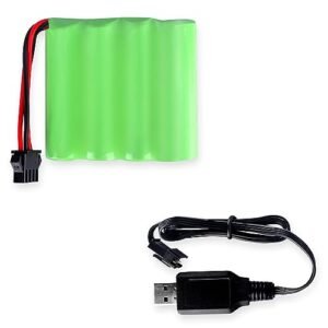 BLUEJAY 7.4V 1500mAh Li ion Battery with USB Charger Cable for Joker RC Plane Remote Control Car