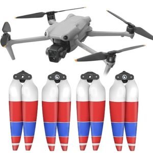 Honlyn Propellers Compatible with DJI AIR 3 Drone Fan Blade Aerial Camera Replacement Spare Part Quick Release Wing Light Prop Accessories (2 Pairs Multicolour)