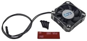 NHX RC 1 5 Aluminum 50mm High Speed Cooling Fan for Castle XLX2 Silver Black Perfect for 1 5 Nitro RC Motorcycle
