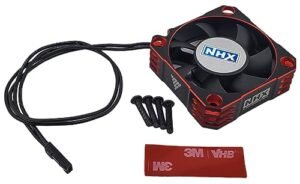 NHX RC 1 5 Scale RC Bulldozer Aluminum 50mm High Speed Cooling Fan for Castle XLX2 Red Black