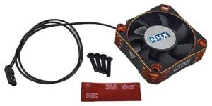 NHX RC 1 5 Scale RC Jet Aluminum 50mm High Speed Cooling Fan Compatible with Castle XLX2 Orange Black