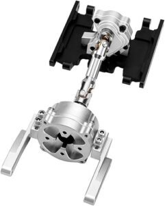 GLOBACT Multifunctional RC Car Stand RC Prefixal Gearbox Transfer Case with Transmission Mount and Drive Shaft for Axial SCX10 SCX10 II 90046 90047 90024