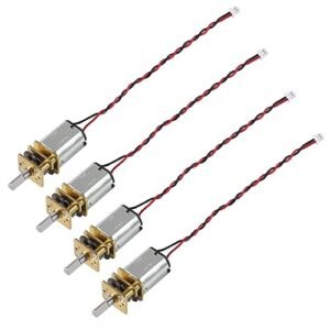 DWEII Maxima Engine RC 4 PCS Mini Micro N20 Gear Motor DC 3V 6V Full Metal Gearbox for DIY Robot Car