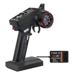 Havcybin HOTRC CT6A 3 Channel RC Car Remote Controller 2.4GHz 6CH Transmitter and Receiver