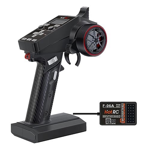 Havcybin HOTRC CT6A 3 Channel RC Car Remote Controller 2.4GHz 6CH Transmitter and Receiver