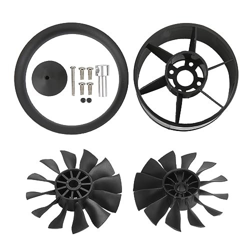 CW 50mm Ducted Fan Unit 12 Blades RC Jet Engine Combustion Chamber Compatible EDF Fan for RC Airplane Model