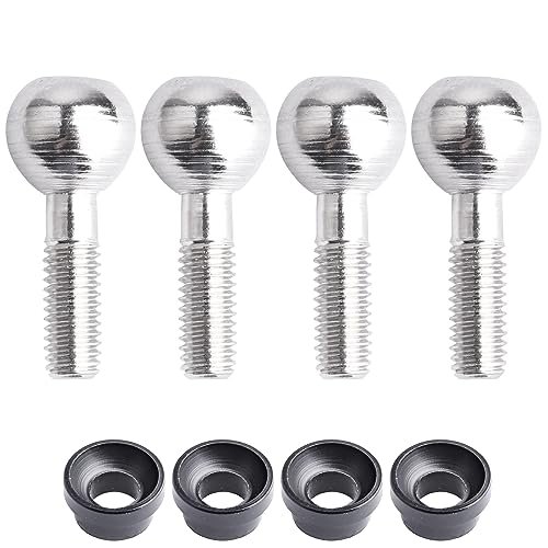FriHobby Pivot Balls and Cap Bushings Set for Traxxas Stampede 4X4 VXL Brushless RC Monster Truck 4 Pack