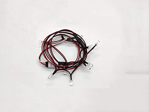 JOYSOG RC LED Light Kit for Dodge Challenger RC Car Body Headlights and Red Taillight Upgrades Cold White