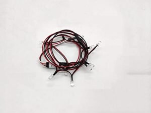 JOYSOG RC LED Light Kit for RC 1970 Dodge Challenger Car Upgrades Warm White Headlights and Red Taillights