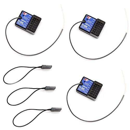 Flysky FS BS6 RC Receiver 6 Channels with Gyro Stabilization System Compatible with Flysky FS GT5 Transmitter rc radio crystals 3pcs