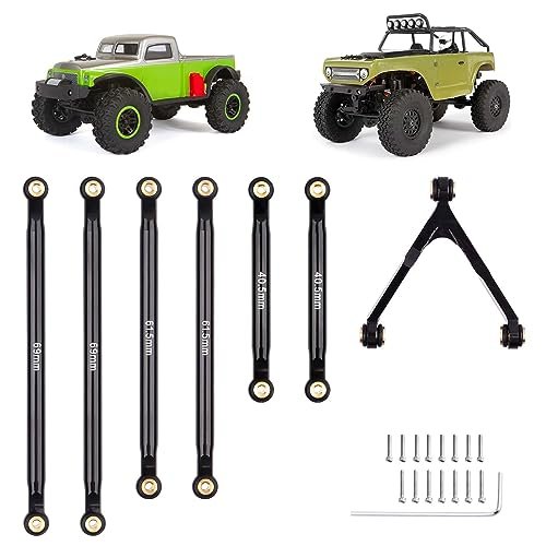 Hobbyfire High Clearance Links Set Aluminum Upgrade for SCX24 Deadbolt AXI90081 Axial 1 24 RC Crawler Car at RC Willey Clearance Store