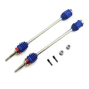 Mesimsple 2PCS T Maxx Revo E Maxx Drive Shaft Front Rear CVD Driveshaft Upgrades Part for 1/10 T Maxx E Revo E Maxx First Generation